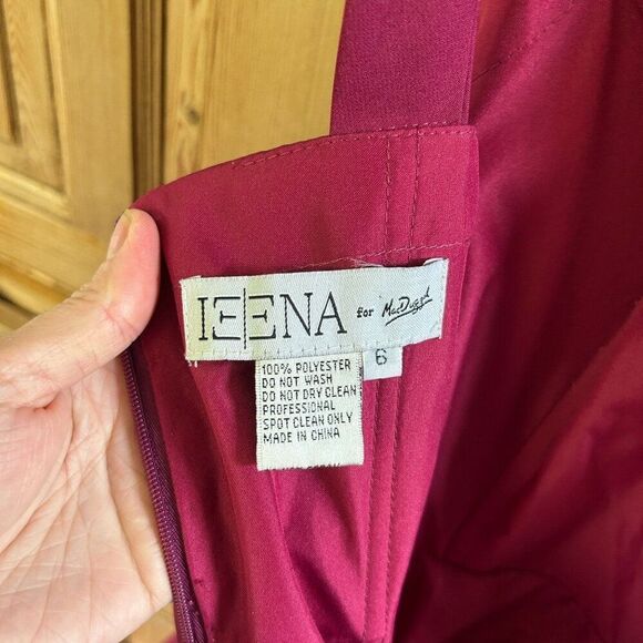 Ieena for Macduggal 6 Dress Purple Cocktail Dress Fit and Flare Sleeveless - Picture 14 of 14